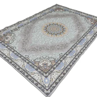 روفرشی سوپر گلشن یزد مدل گل انار کد 811t زمینه طوسی روشن